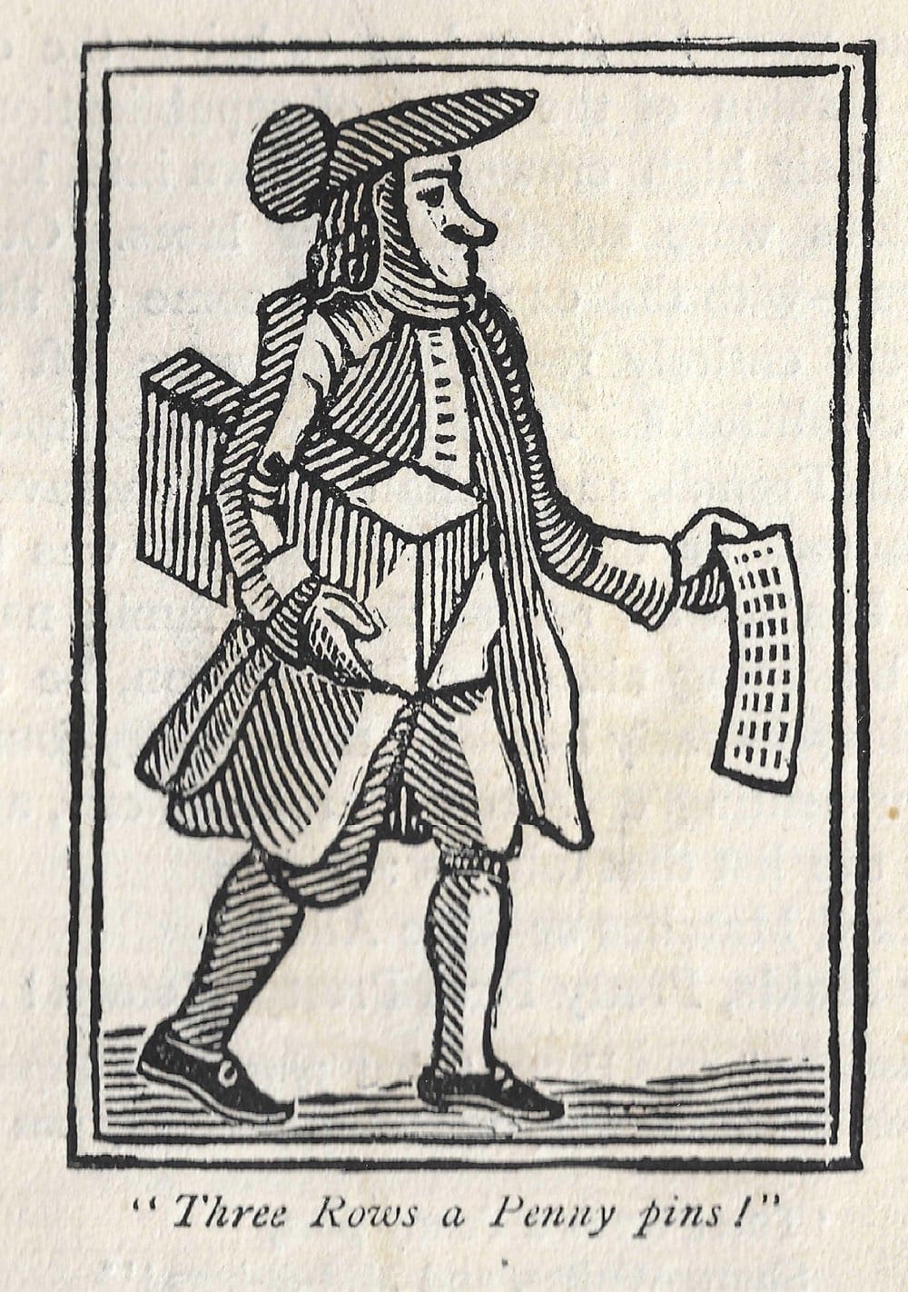 5.	Street seller of pins, woodcut by Andrew White Tuer, 1885